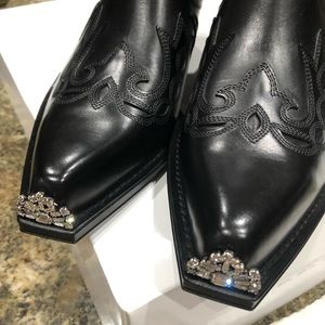 Calvin Klein Embellished Runway Boots NEW
